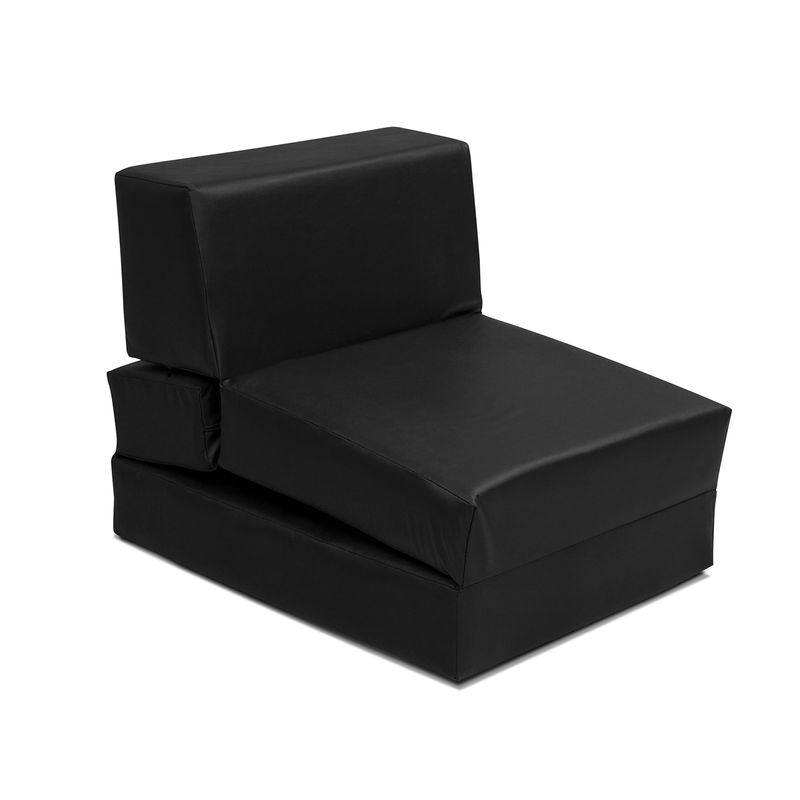 sofa cama plegable en color negro