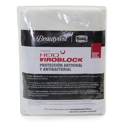 Protector de Almohada Impermeable Beautyrest Heiq Viroblock