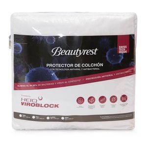 Protector de Colchón Impermeable Beautyrest Heiq Viroblock