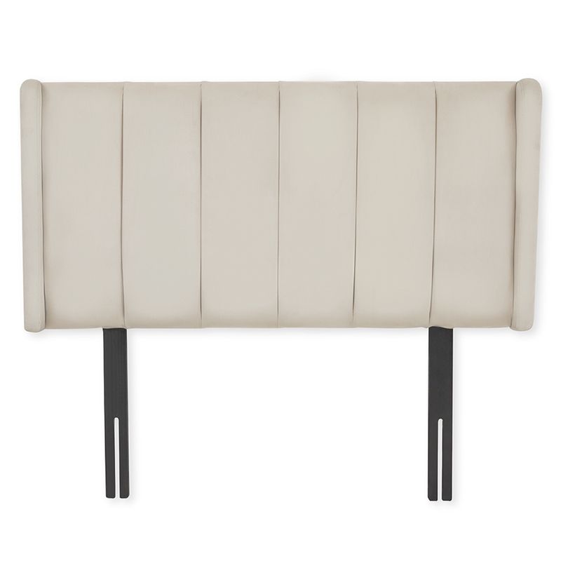 cabecera tapizada color blanco con botones drimer