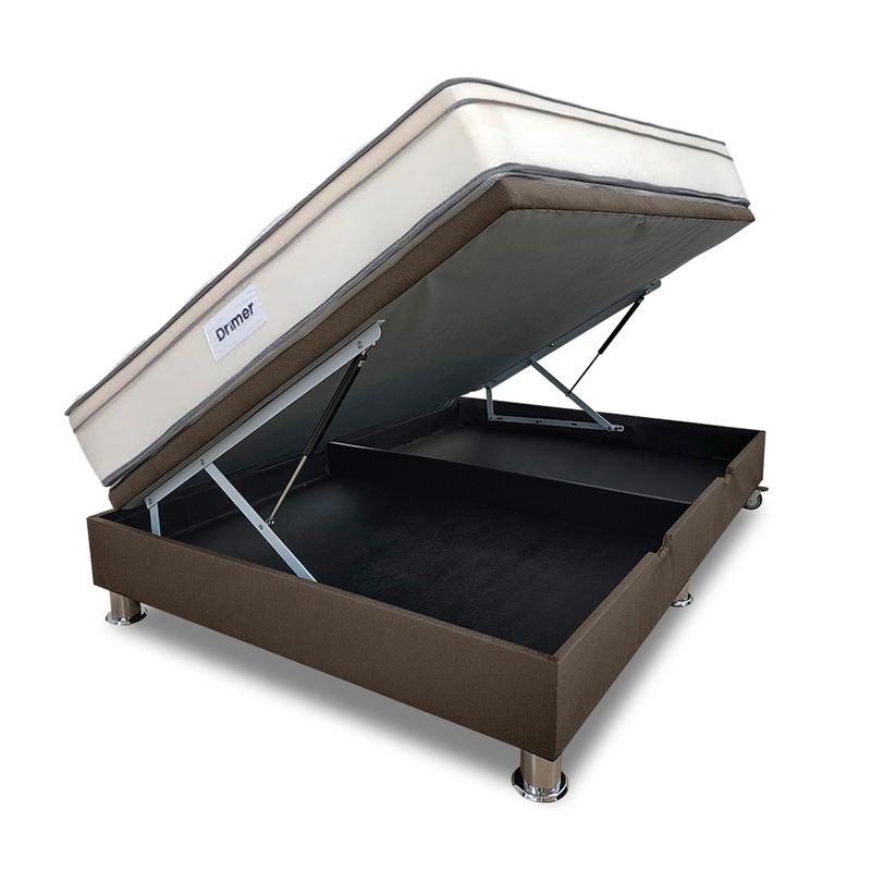 base-cama-color-cafe-claro-marca-drimer