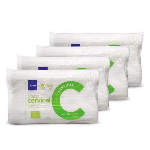Pack x 4 Almohadas Visco Cervical