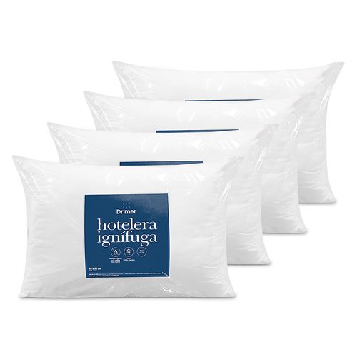 Pack x 4 Almohadas Hotelera Ignífuga